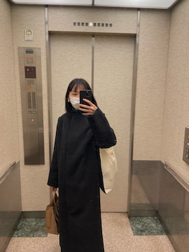 「勝田里奈」｜「アイテム（トートバッグ）」を使った、勝田里奈さん（レディース・161cm）の春コーディネート