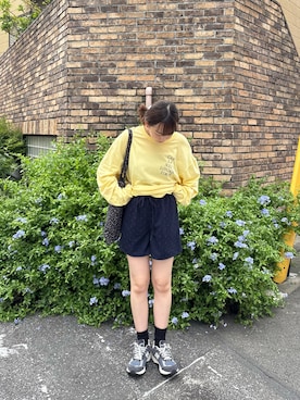 「GAP（ギャップ）のアイテム」を使った、勝田里奈さん（レディース・161cm）の夏コーディネート
