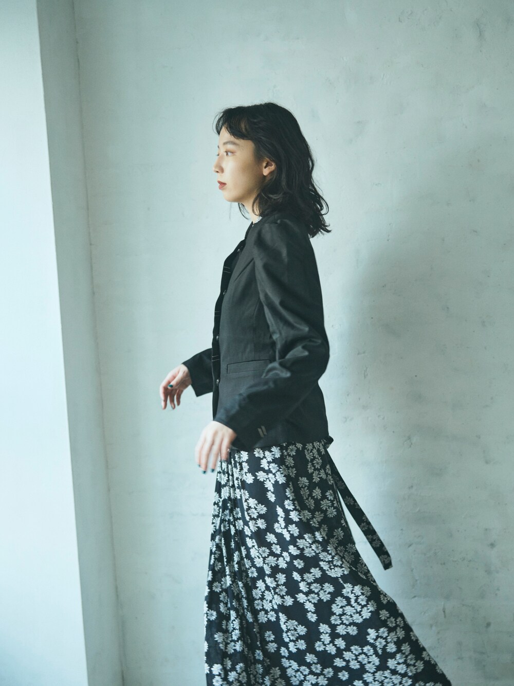 poff 勝田里奈ブランド 花柄ブルゾン poff 勝田里奈ブランド 花柄