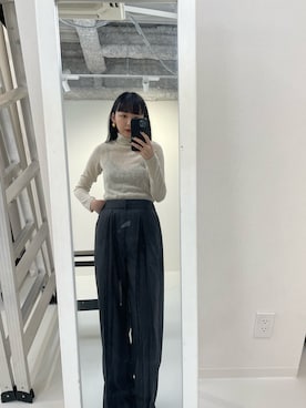 「勝田里奈」｜「アイテム（キャミソール）」を使った、勝田里奈さん（レディース・161cm）の春コーディネート