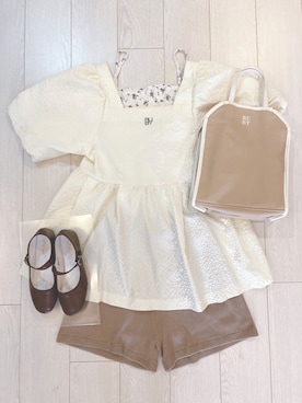 「RUBY AND YOU（ルビーアンドユー）のアイテム（ショルダーバッグ）」を使った、mitsuさん（レディース・165cm）の秋コーディネート