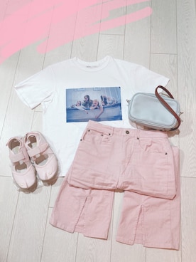 「RUBY AND YOU（ルビーアンドユー）のアイテム（ショルダーバッグ）」を使った、mitsuさん（レディース・165cm）の春コーディネート