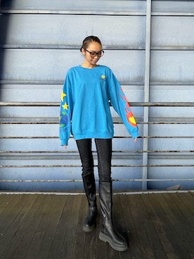 「Right-on（ライトオン）のアイテム（スウェット）」を使った、おだりささん（レディース・174cm）の秋コーディネート