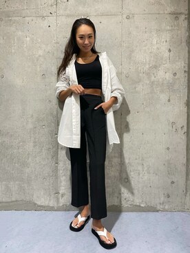 「Didot.（ディドット）のアイテム（サンダル）」を使った、おだりささん（レディース・174cm）の夏コーディネート