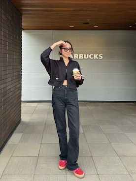 「GAZZELE」｜おだりささん（レディース・174cm）の春コーディネート