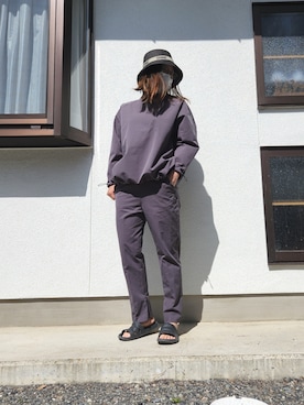 「SHEEN（シーン）のアイテム（帽子）」を使った、くるみさん（レディース・160cm）の春コーディネート