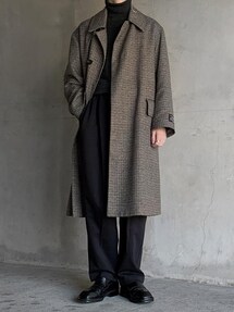 【美品】ADAM ET ROPE アダムエロペ HYBRID TWEED コート ADAM ET ROPE'（アダムエロペ） HYBRID TWEED コート