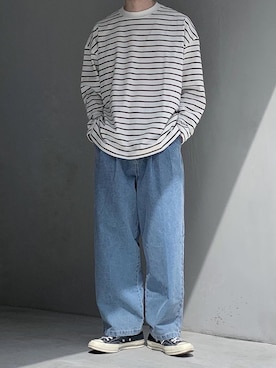 「RUUBON」｜「アイテム（その他）」を使った、HeHOさん（メンズ・173cm）の春コーディネート