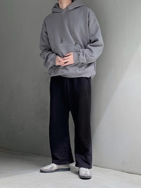「Graphpaper（グラフペーパー）のアイテム（シューズ）」を使った、HeHOさん（メンズ・173cm）の春コーディネート