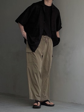 「JOSEPH STUDIO（ジョゼフストゥディオ）のアイテム」を使った、HeHOさん（メンズ・173cm）の夏コーディネート