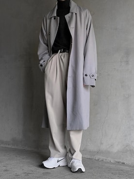 「UNIQLO（ユニクロ）のエクストラファインメリノリブタートルネックセーター（長袖）（ニット/セーター）」を使った、HeHOさん（メンズ・173cm）の冬コーディネート