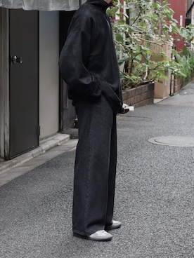 「Graphpaper（グラフペーパー）のアイテム（シューズ）」を使った、HeHOさん（メンズ・173cm）の冬コーディネート