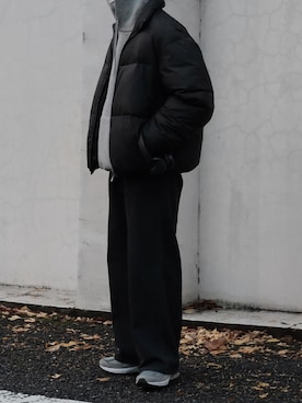 「CALLNE（カルネ）のアイテム（ダウンジャケット/コート）」を使った、HeHOさん（メンズ・173cm）の冬コーディネート