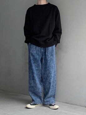 「RUUBON」｜「アイテム（その他）」を使った、HeHOさん（メンズ・173cm）の春コーディネート
