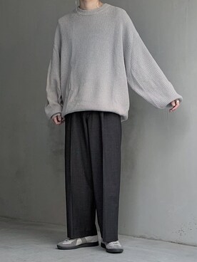 「Graphpaper（グラフペーパー）のアイテム（シューズ）」を使った、HeHOさん（メンズ・173cm）の春コーディネート