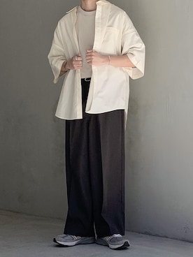 「ESPONT（エスポント）のアイテム」を使った、HeHOさん（メンズ・173cm）の春コーディネート