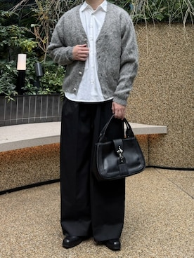 「アイテム（ハンドバッグ）」を使った、HeHOさん（メンズ・173cm）の秋コーディネート
