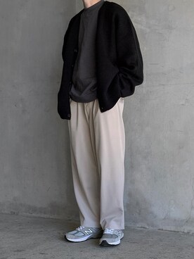 HeHOさんの「【RUUBON】wide crew neck sweat / ワイドクルーネックスウェット」を使ったコーディネート