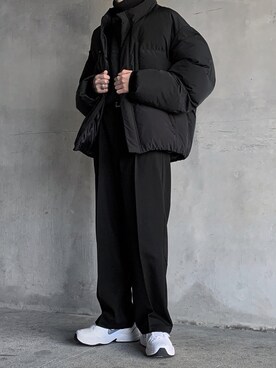 「RUUBON（ルーボン）のアイテム（ダウンジャケット/コート）」を使った、HeHOさん（メンズ・173cm）の冬コーディネート