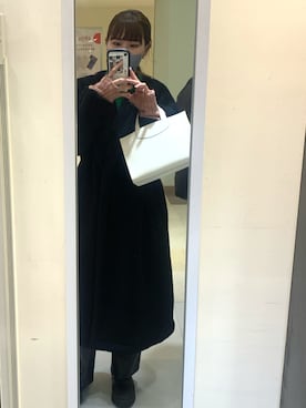 「select MOCA（セレクトモカ）のアイテム（その他アウター）」を使った、桃さん（レディース・159cm）の冬コーディネート