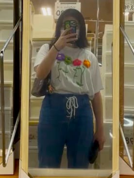 「WIGGLE WIGGLE（ウィグルウィグル）のアイテム（PC・スマホグッズ/家電）」を使った、 hanaさん（レディース・163cm）の秋コーディネート