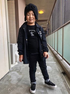「DC SHOES（ディーシーシューズ）のアイテム」を使った、Daikiさん（キッズ・130cm）の秋コーディネート