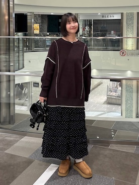 「デート/ロマンティック」｜「アイテム（その他シューズ）」を使った、まなみんさん（レディース・164cm）の秋コーディネート