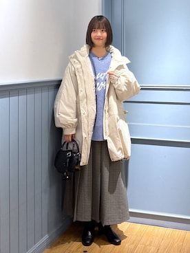 「体型カバー」｜まなみんさん（レディース・164cm）の秋コーディネート