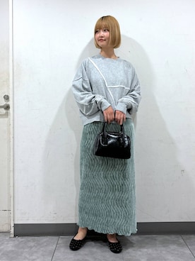 「アイテム（スウェット）」を使った、まなみんさん（レディース・164cm・20代）の秋コーディネート