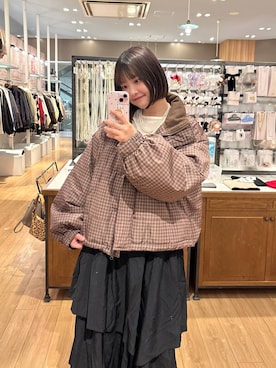 「アイテム（ネックレス）」を使った、まなみんさん（レディース・164cm・20代）の冬コーディネート