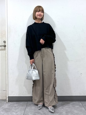 「アイテム（スウェット）」を使った、まなみんさん（レディース・164cm・20代）の秋コーディネート