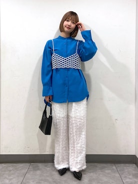 「アイテム（その他トップス）」を使った、まなみんさん（レディース・164cm・20代）の春コーディネート