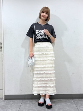 「アイテム（スカート）」を使った、まなみんさん（レディース・164cm・20代）の夏コーディネート