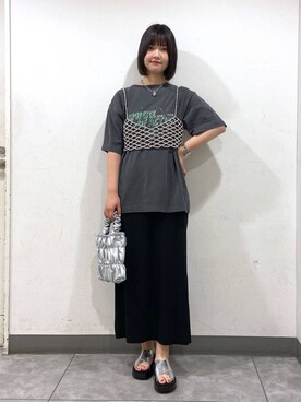「アイテム（その他トップス）」を使った、まなみんさん（レディース・164cm・20代）の夏コーディネート