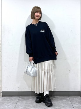 「アイテム（スウェット）」を使った、まなみんさん（レディース・164cm・20代）の秋コーディネート