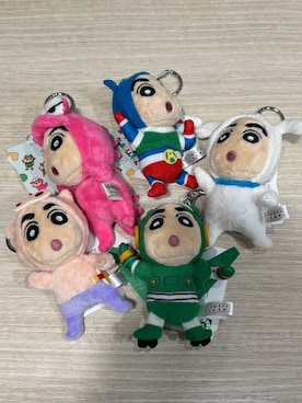 「LOWRYS FARM（ローリーズファーム）の【クレヨンしんちゃん】ぬいキーホルダー 826683/GOODS（キーホルダー、その他）」を使った、まなみんさん（レディース・164cm）の夏コーディネート