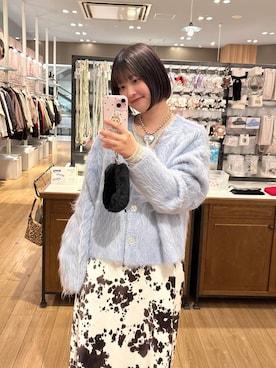 「アイテム（カーディガン/ボレロ）」を使った、まなみんさん（レディース・164cm・20代）の冬コーディネート