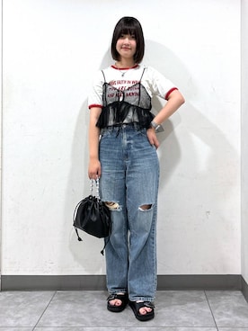 「アイテム（その他トップス）」を使った、まなみんさん（レディース・164cm・20代）の夏コーディネート