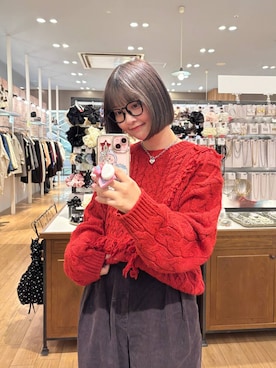 「アイテム（ポロシャツ）」を使った、まなみんさん（レディース・164cm）の秋コーディネート