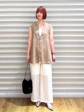 「アイテム（パンプス）」を使った、まなみんさん（レディース・164cm・20代）の春コーディネート
