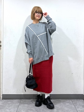 「アイテム（スウェット）」を使った、まなみんさん（レディース・164cm・20代）の秋コーディネート