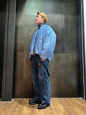 「DIESEL（ディーゼル）のアイテム（ブルゾン）」を使った、kojiさん（メンズ・172cm）の秋コーディネート