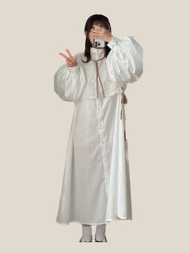 「apres jour clair（アプレジュールクレア）のアイテム（その他アウター）」を使った、soraさん（レディース・160cm）の夏コーディネート