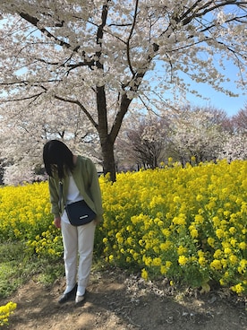 「菜の花」｜ためこさん（レディース・153cm）の春コーディネート