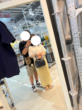 「frames RAY CASSIN（フレームスレイカズン）のアイテム（スカート）」を使った、ためこさん（レディース・153cm）の夏コーディネート