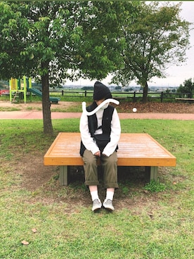 「ACT（アクト）のアイテム（トップス）」を使った、ためこさん（レディース・153cm）の秋コーディネート