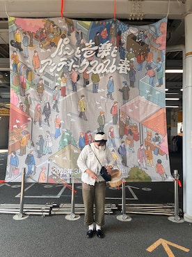 「DISCOAT（ディスコート）のアイテム（バッグ）」を使った、ためこさん（レディース・153cm）の春コーディネート