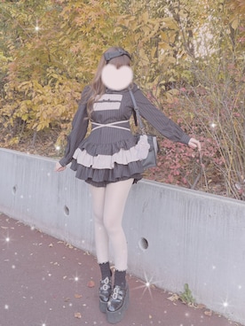 「アイテム（セットアップ）」を使った、ゅ❕さん（レディース・154cm）の冬コーディネート