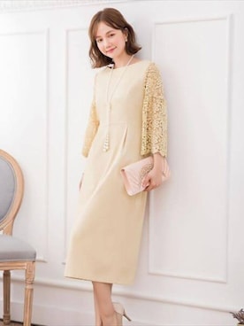 パーティードレス通販emileさんのコーディネート