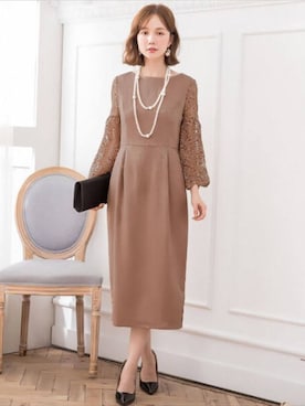 パーティードレス通販emileさんのコーディネート